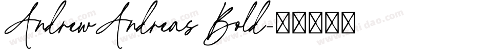 AndrewAndreas Bold字体转换